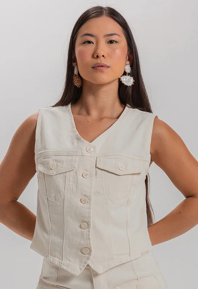 Colete Natural Black Jeans 25247