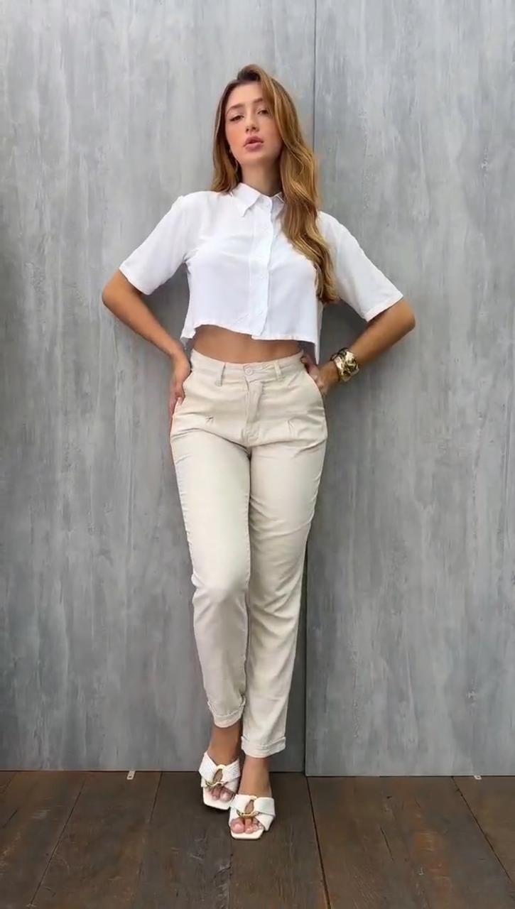 Calça Mom de Linho Black Jeans 25506