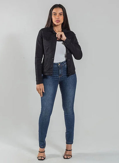 Jaqueta Sarja Black Jeans com Bolsos 23209