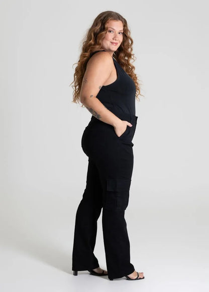 Calça Sarja Sawary Plus Size Wide Leg 280091
