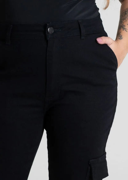 Calça Sarja Sawary Plus Size Wide Leg 280091