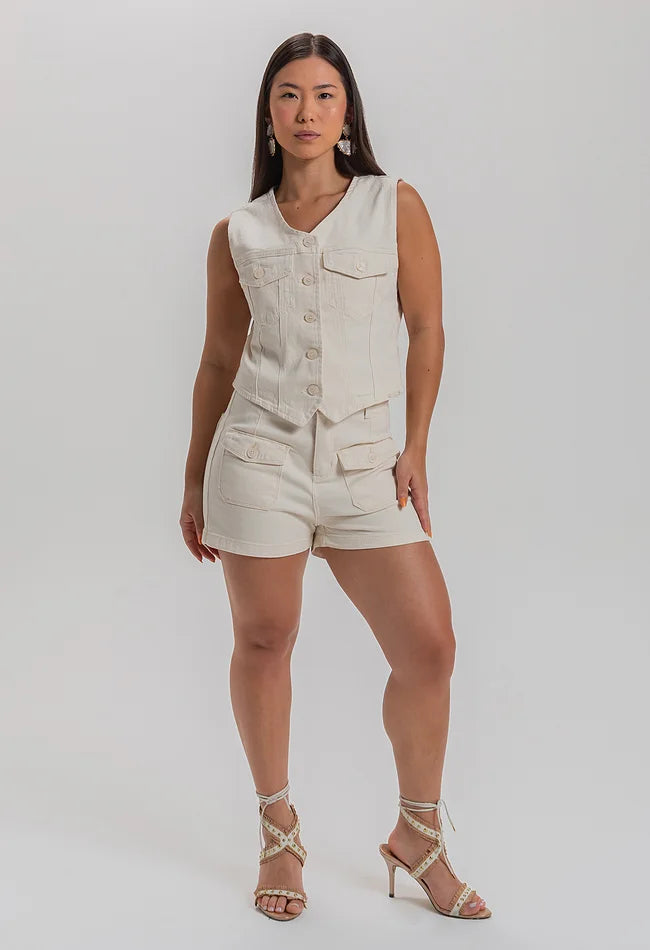 Colete Natural Black Jeans 25247