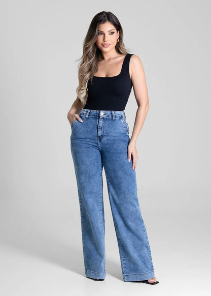 Calça Jeans Wide Leg Sawary 281357