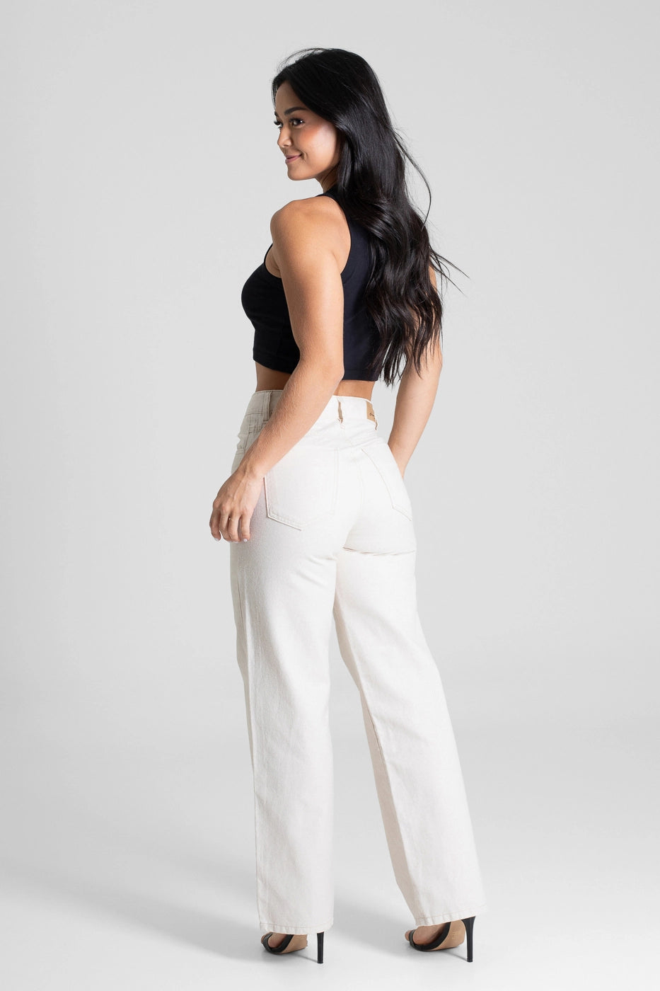 Calça Sarja Sawary Wide Leg Petit 281178