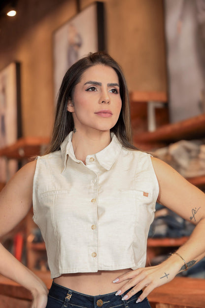 Colete de linho Darlook 42764