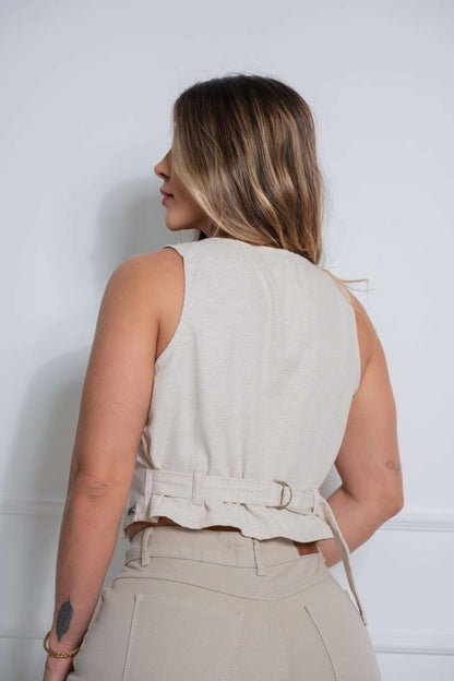 Colete de Linho com Regulador Darlook 42770