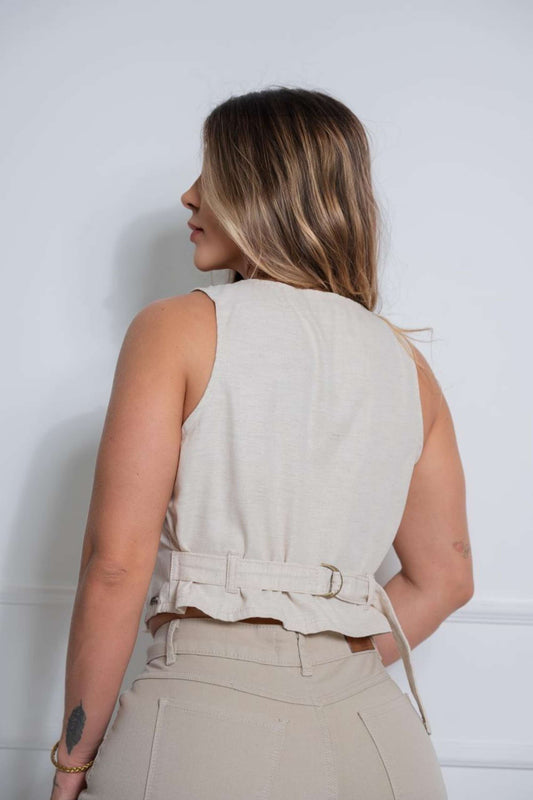 Colete de Linho com Regulador Darlook 42770