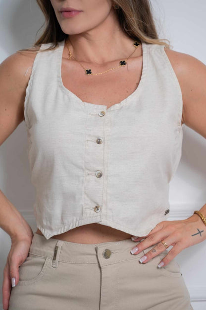 Colete de Linho com Regulador Darlook 42770