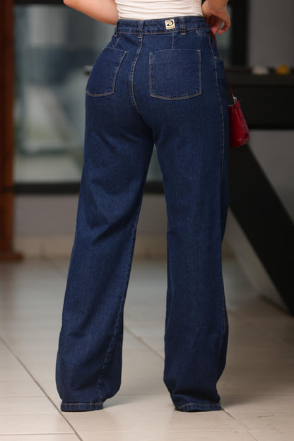 Calça Jeans  Wide Leg Darlook com Bolço para Celular 43397