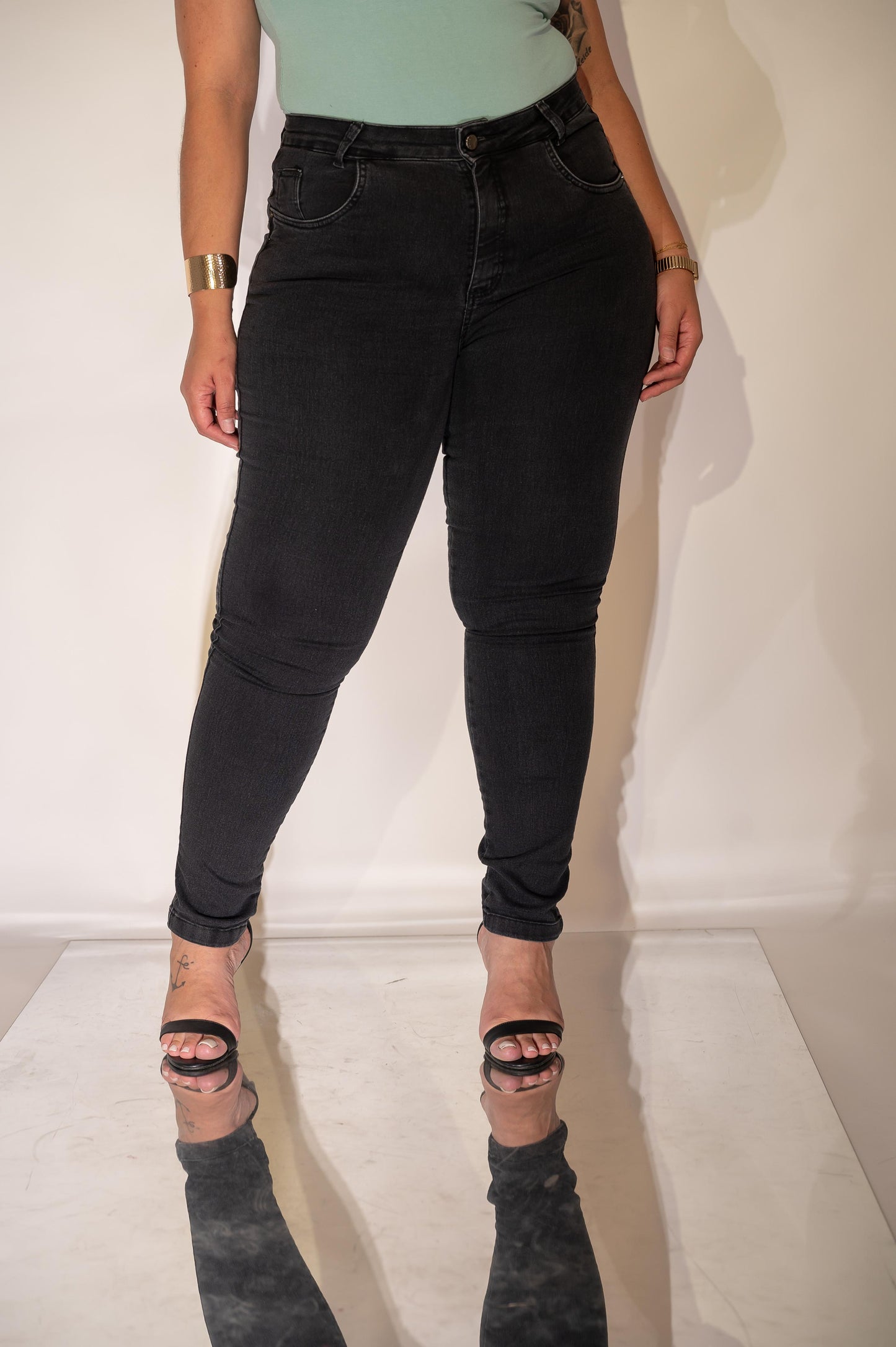 Calça Jeans Skinny Plus Size Estonada Darlook 43435