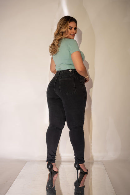 Calça Jeans Skinny Plus Size Estonada Darlook 43435