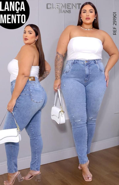Calça Jeans Skinny  Plus Size Clement 291901