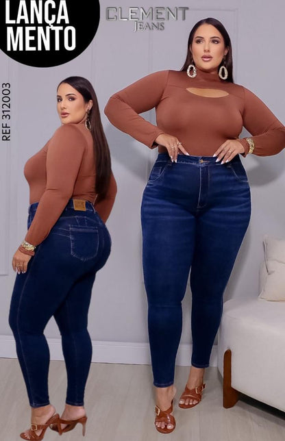Calça Jeans Skinny Plus Size Clement 312003