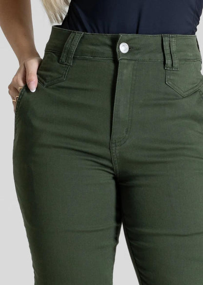 Calça Sarja Sawary Mom Verde 276233