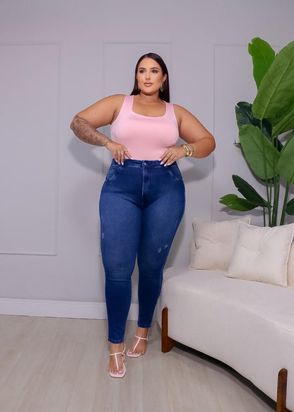 Calça Jeans Skinny Plus Size Clement 310502