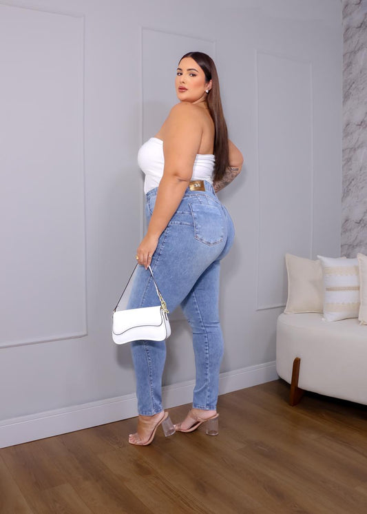 Calça Jeans Skinny  Plus Size Clement 291901