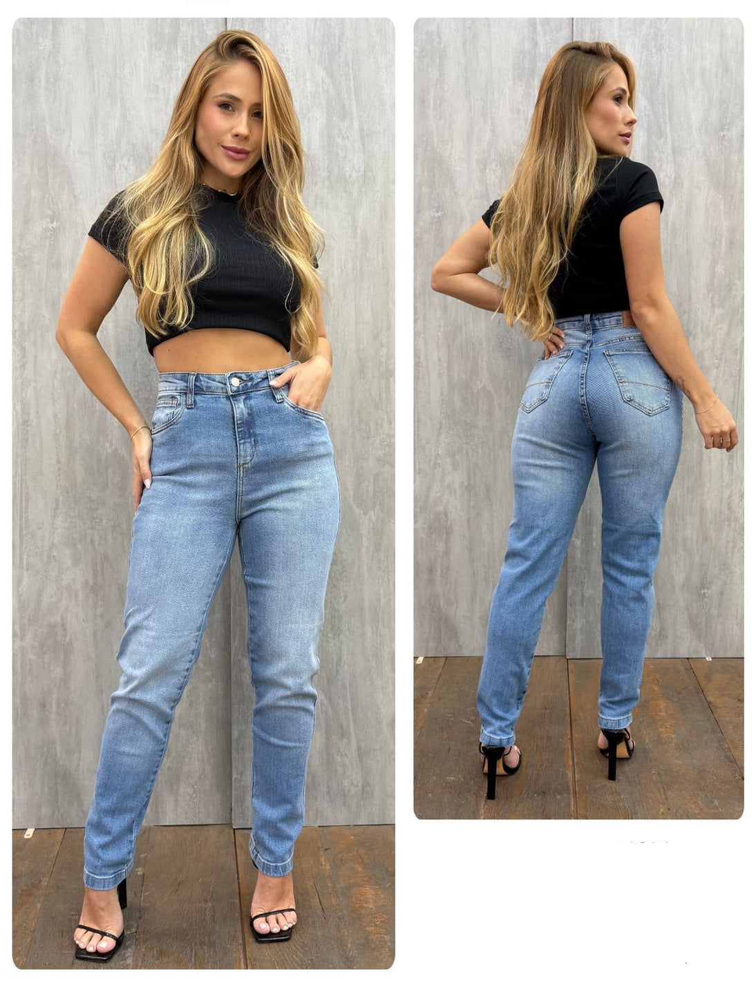 Calça Jeans Mom Black Jeans 25353