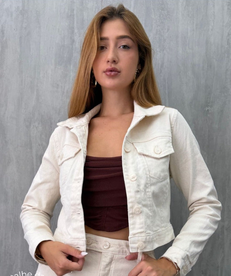 Jaqueta Feminina Cropped Cru 25665