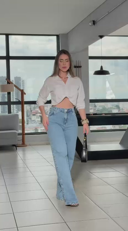 Calça Jeans  Wide Leg Darlook  43396