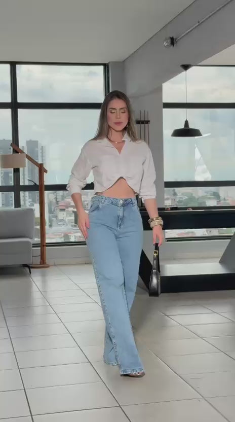 Calça Jeans  Wide Leg Darlook  43396