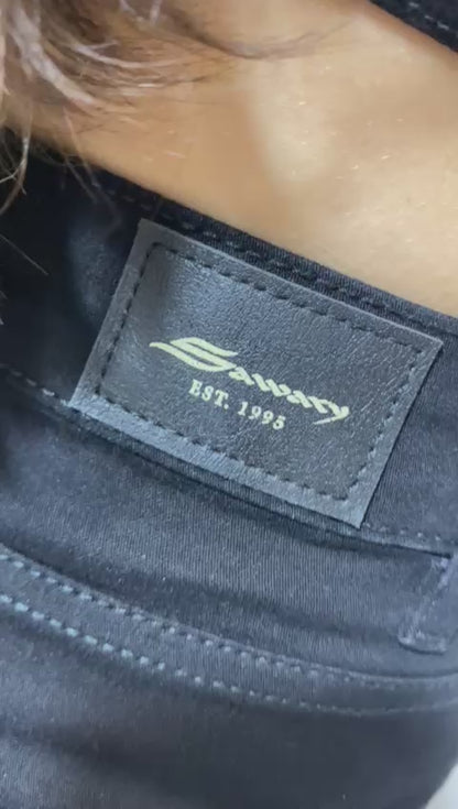 Calça Sarja Sawary Wide Leg Preta 275028